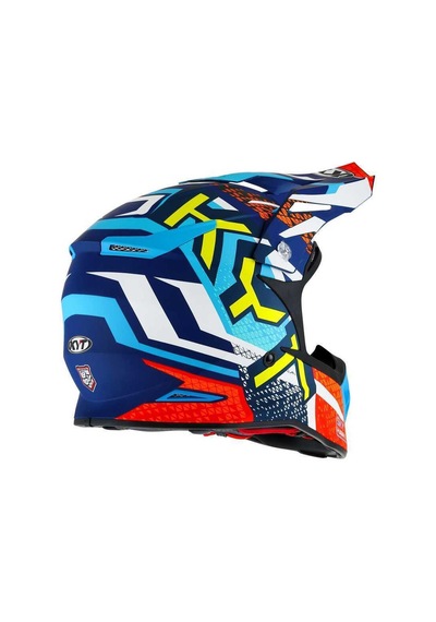 Kyt Skyhawk Kask Hyperflow Matt Lıght Blue / Red Çok Renkli