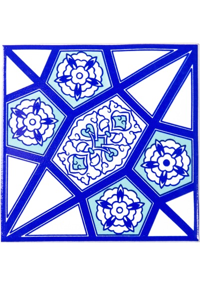 Can Seramik – 10x10 Cm. Cç-85 Kütahya Çini Karo 5'li 1 Paket