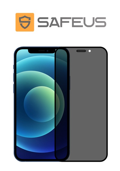 Safeus Tam Kaplayan Hayalet Parmak İzi Bırakmayan Safir Ekran Koruyucu Cam , Apple Uyumlu iPhone 12 İle