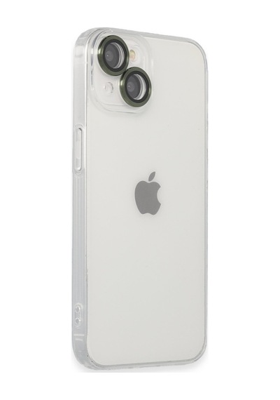 Apple iPhone Uyumlu  14 Kılıf Luko Lens Silikon -  Yeşil