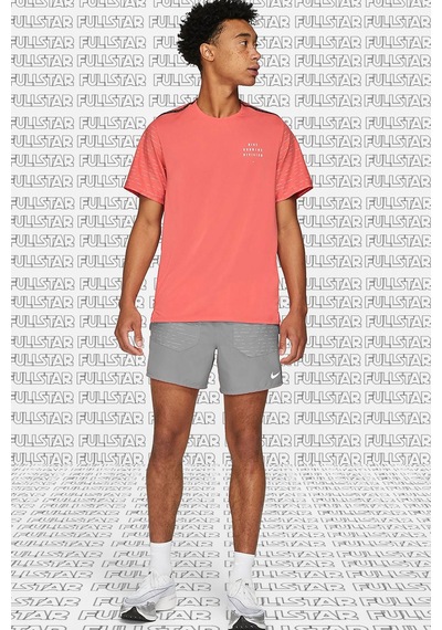 Nike Rise 365 Run Division Short Sleeve Reflectörlü Erkek Koşu Tişörtü Pembe Pembe