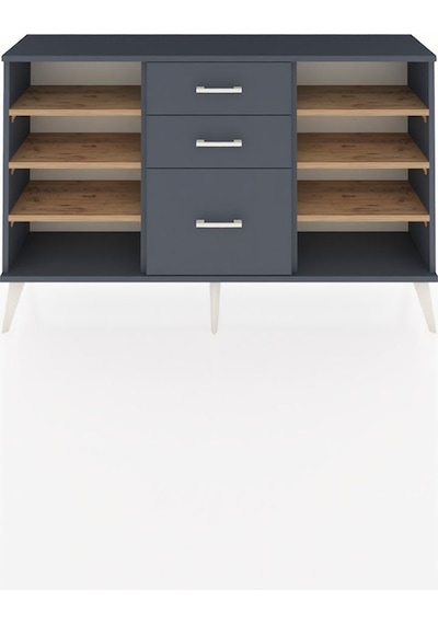 Arges Konsol 6 Raflı 3 Çekmeceli 132x30x83 Antrasit-çam/antrasit Çam/antrasit Arges Konsol 6 Raflı 3 Çekmeceli 132x30x83 Antrasit-çam/antrasit Çam/antrasit