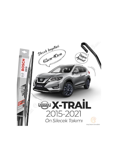 Nissan X-Trail Ön Silecek Takımı 2015-2021 Bosch Eco