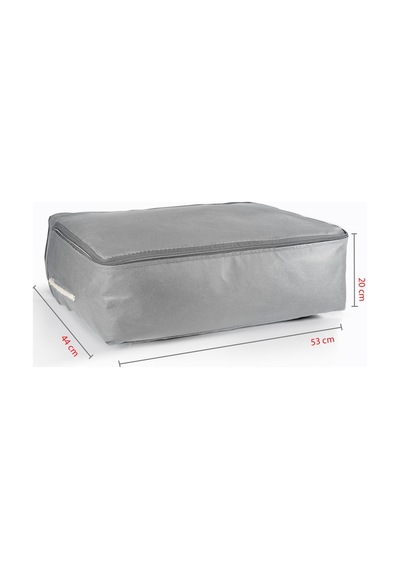 8'li Set 53x44x20 Cm Home Organizer Çekyat & Baza Altı Düzenleyici Hurç Gri