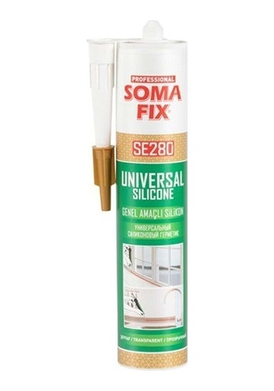 Somafix SE280 Genel Amaçlı Asetik Silikon 280 G Şeffaf