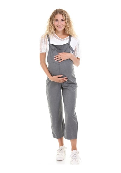 Luvmabelly Myra6106 - Füme Hamile Salopet-füme