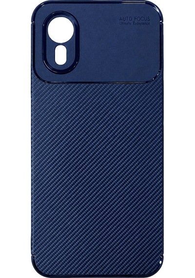 Cosmotex Newface Samsung Galaxy Xcover 7 Kılıf Auto Focus Karbon Kapak - Lacivert