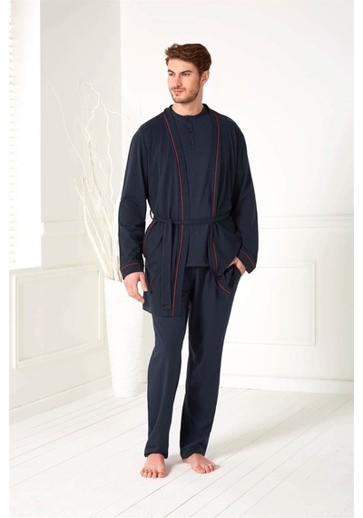 Doreanse Erkek Modal Uzun Kol Hırka T-Shirt Pijama Takımı 4500