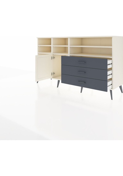 Hyperion Konsol 8 Raflı 3 Çekmeceli Tek Kapaklı 176x44x99 Aytaşı Aytaşı-aytaşı/antrasit Hyperion Konsol 8 Raflı 3 Çekmeceli Tek Kapaklı 176x44x99 Aytaşı Aytaşı-aytaşı/antrasit