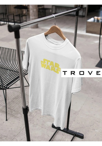 Startmore Unısex Kadın Erkek Star Wars Siyah Beyaz Tasarım Baskılı %100 Pamuk T-shirt Beyaz Startmore Unısex Kadın Erkek Star Wars Siyah Beyaz Tasarım Baskılı %100 Pamuk T-shirt Beyaz