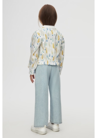 Nk Kids 38543 Kız Çocuk Ekru-mavi Sharp Ceket Ekru - Mavi