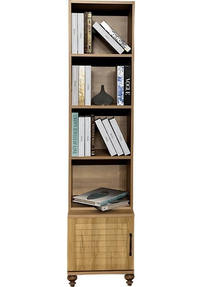 Pera Wood Komodin Ve Kitaplık Set Riviera Renk Mdf Gürgen Ağacı Ayaklar Diğer