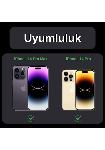 Safeus Safir Temperli Kamera Lens Koruyucu Apple Uyumlu iPhone 14 Pro Max Ve İle Beyaz