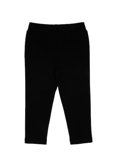 U.S. Polo Assn. Kız Çocuk Siyah 3/4 Boy İnterlok Tayt 50306792-VR046