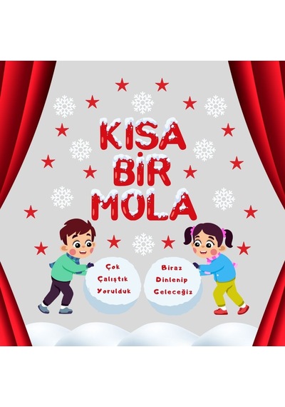 Karne Heyecanım Yazılı Karne Günü Pano Süsü