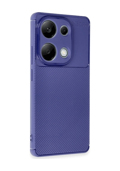 Xiaomi Redmi Note 13 Pro 4g Uyumlu Kılıf Auto Focus Karbon Kapak - Lacivert