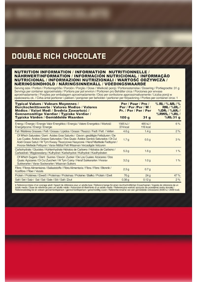 100% Whey Gold Standard Çikolata Aromalı Şase 31g 1 Servis 24'lü Paket Çikolata