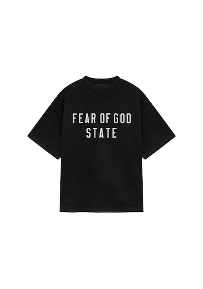 No Fear Çocuklar Için Rahat Ağırlıklı Tişört Siyah