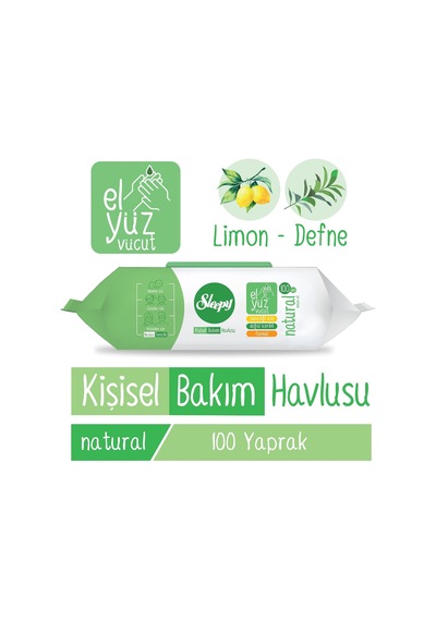 Natural Kişisel Bakım Havlusu 100 Yaprak 1000'li Set