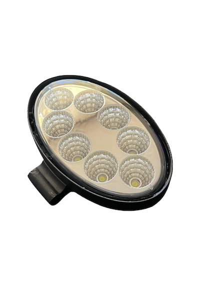 Off Road Çalışma Lamba 10-30v 8 Led 24w Oval Siyah Tır Kamyon İş Makinesi Aydınlatma