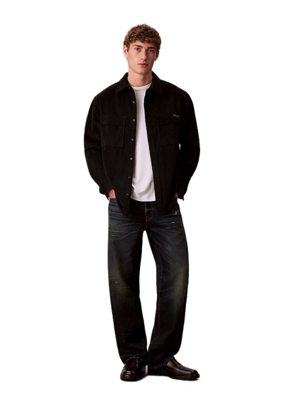 Calvin Klein Lv04rd106 Ls Corduroy Pocket Relaxed Erkek Gömlek Siyah Calvin Klein Lv04rd106 Ls Corduroy Pocket Relaxed Erkek Gömlek Siyah