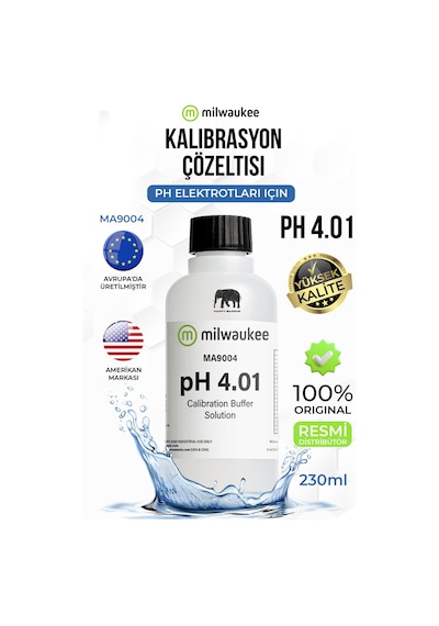 Milwaukee Ma9004 Ph 4.01 Kalibrasyon Solüsyonu 230 Ml