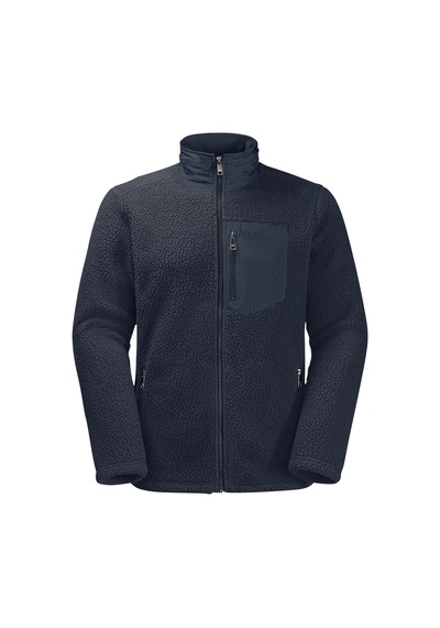 Jack Wolfskın Jack Wolfskin Kingsway Erkek Mavi Polar Ceket 1010 Lacivert