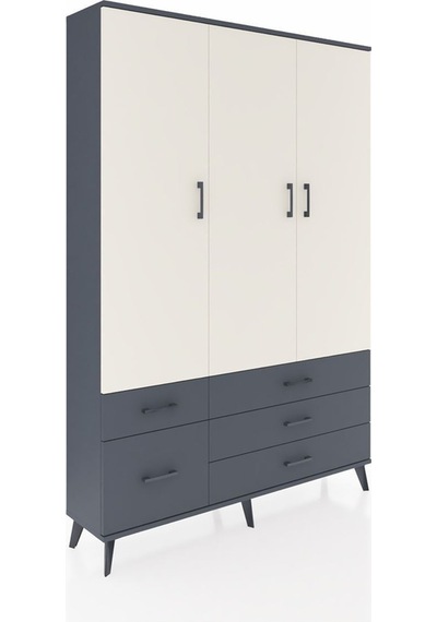 Arges Dolap 5 Raflı 5 Çekmeceli Tek Askılı 132x30x195 Antrasit-aytaşı/antrasit Aytası/antrasıt Arges Dolap 5 Raflı 5 Çekmeceli Tek Askılı 132x30x195 Antrasit-aytaşı/antrasit Aytası/antrasıt