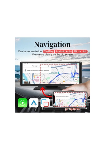 Car Smart Screen 10.2 İnç Carplay Ios Android 4k Ultra Hd Ön Arka Kamera Bluetooth Türkçe