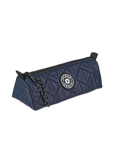 Jacbag Prime Soft-kapitone Üçgen Kalemkutu Prime Soft-lacivert renkli