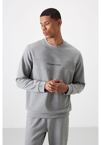 Tommy Life Gri Melanj Pamuklu Kalın Yumuşak Dokulu Comfort Fit Baskılı Erkek Eşofman Takım - 85253 GRİ MELANJ Tommy Life Gri Melanj Pamuklu Kalın Yumuşak Dokulu Comfort Fit Baskılı Erkek Eşofman Takım - 85253 GRİ MELANJ