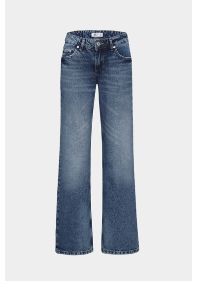 Açelyaokcu Low Waist Straight Düşük Bel Jean Mavi