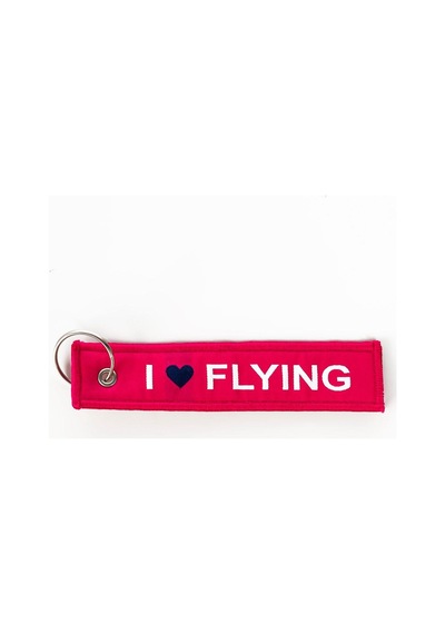 Bdtekstil I Love Flying Bez Anahtarlık Pembe