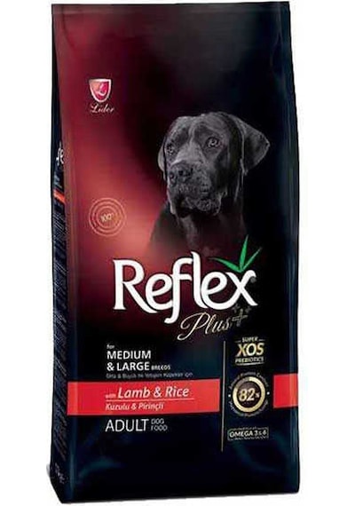 Reflex Plus Kuzu Etli Büyük Irk Yetişkin Köpek Maması 3 KG