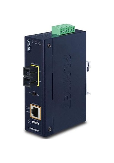 Planet Pl-ıgtp-802ts 10 Km 1000base-lx To 10/100/1000base-t Media Converter