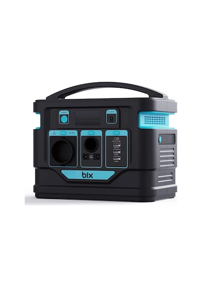 Bix Ps80k Taşınabilir Güç Kaynağı - Ac/dc/usb, Güneş Paneli Uyumlu - 80000mah 296wh 300w Taşınabilir Siyah