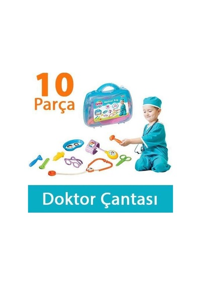 Dede Oyuncak Candy Doktor Çantası Steteskop Çocuk Eğitici Oyun Seti Doktorculuk