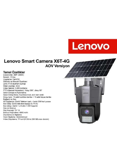 Lenovo G4s4-u X6t-4g-u 4k Ultra Hd 4g Solar Kamera Aov