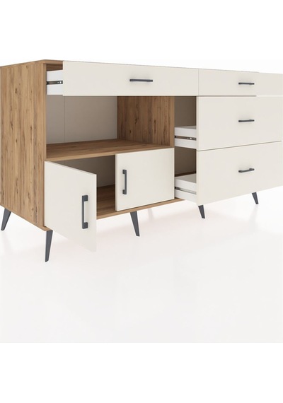 Kronos Konsol Tek Raflı 4 Çekmeceli 2 Kapaklı 176x59x99 Çam-aytaş Çam-aytaşı Kronos Konsol Tek Raflı 4 Çekmeceli 2 Kapaklı 176x59x99 Çam-aytaş Çam-aytaşı
