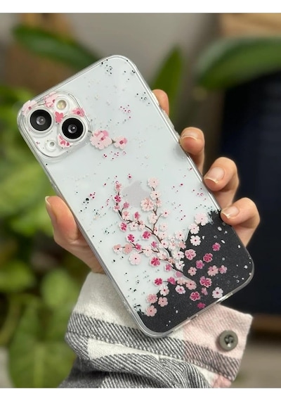 Iphone 14 Plus İle Uyumlu Şeffaf Baskı Desenli Silikon Kılıf Diğer