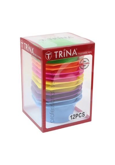 Trina 12 Li Renkli Saç Boya Kabı Seti Profesyonel Kuaför Boya Karıştırma Seti