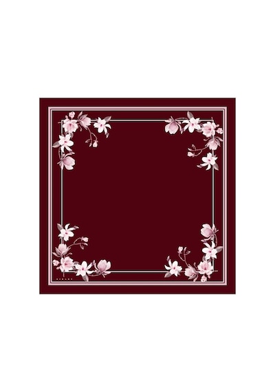 Sisley İpek Saten Eşarp-asm2036 Bordo