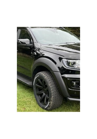 Ford Ranger 2018-2021 Slim Dodik Sensörsüz Çamurluk Dodik Seti / Fender Flare Mat Siyah