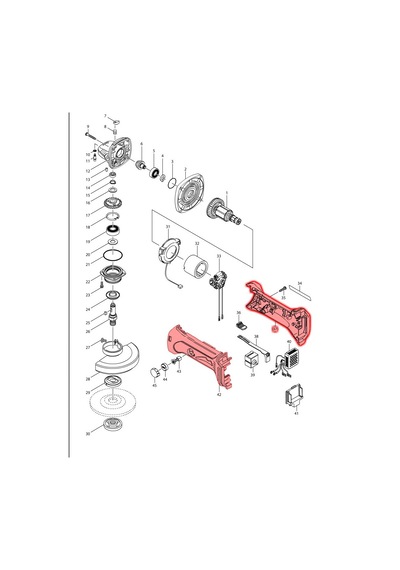 Makita BGA452 Gövde Ürün Kodu 188106-5