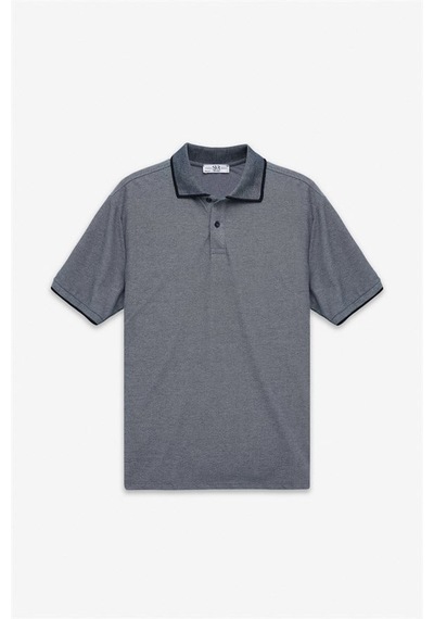 Süvari Antrasit Regular Düz Baskısız Pike Polo Yaka Tişört Sts1014000007-s08