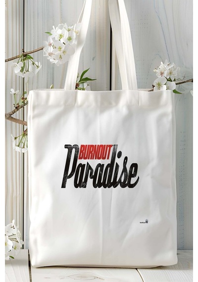 Art Hediye Burnout Paradise Baskılı Omuz Çantası Çift Taraflı Baskı Kişiye Özel Model 3 Çok Renkli