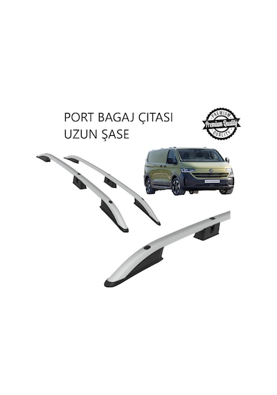 Transporter Panel Van Uzun Şase 2025 2026 2027 Portbagaj Tavan Çıtası Gri