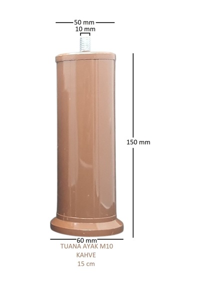Tuana Ayak 15 cm M10 Cıvatalı Kahve