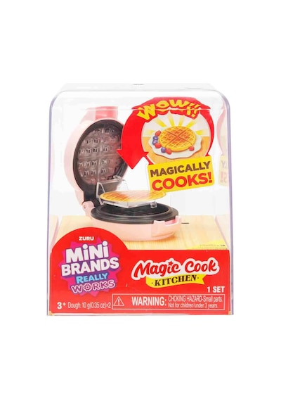 Mini Brands Magic Cook Kitchen Waffle Makinesi Mini Mutfak Seti Çalışan Minyatür Oyuncak 3+