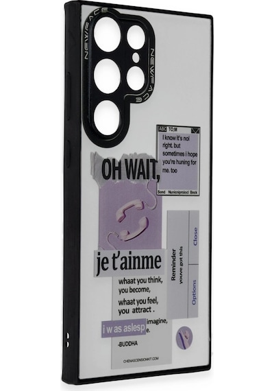 Samsung Uyumlu Galaxy S23 Ultra Kılıf Mirror Desenli Kapak Desen 4